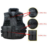 Chaleco plate carrier táctico negro para airsoft con sistema MOLLE — imagen 4 de 5
