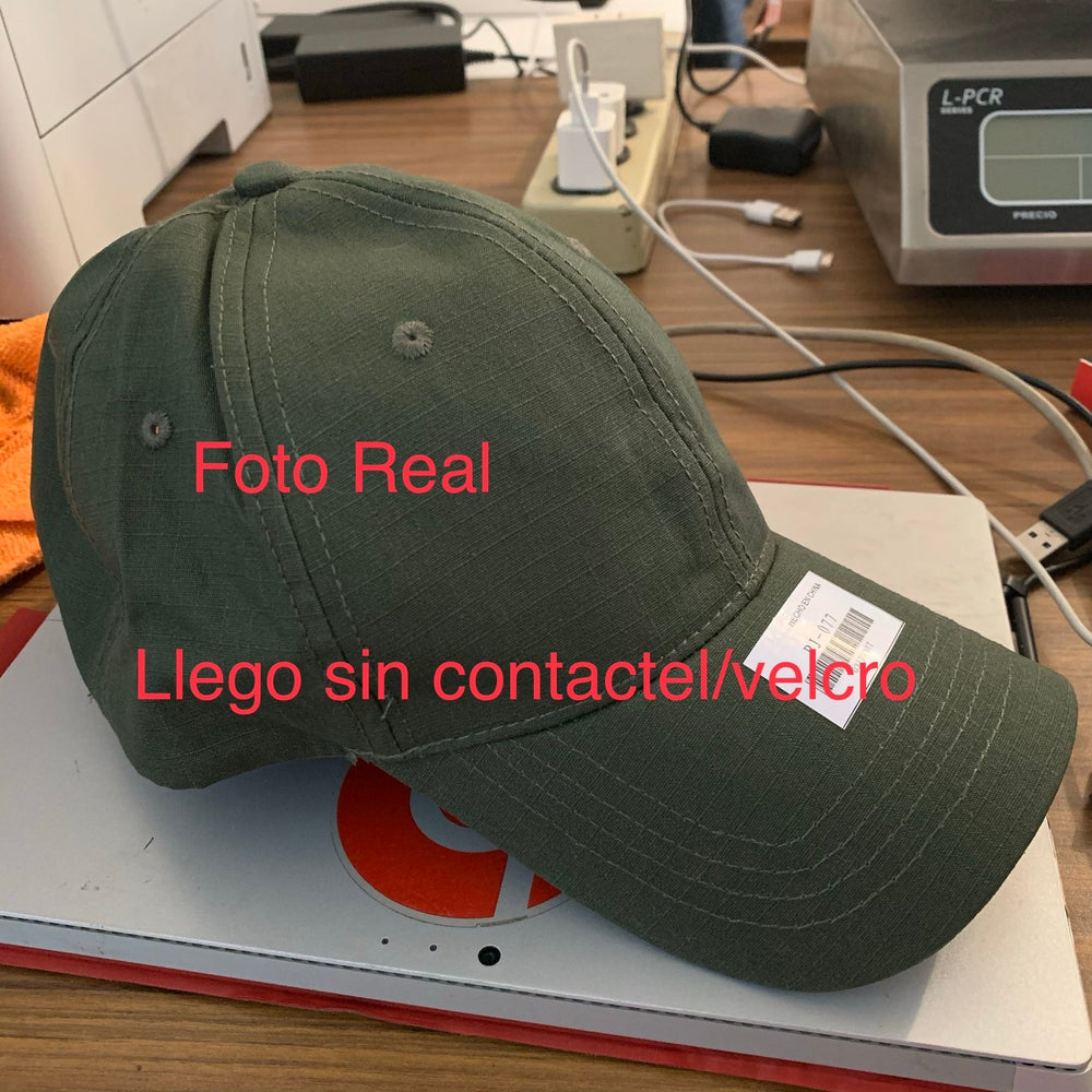 Gorra táctica militar ripstop ajustable sin porta parches