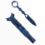 Cuchillo recto pequeño color negro con funda para campismo — imagen 2 de 4