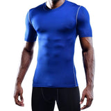 Playera de licra deportiva color negro manga corta — imagen 1 de 7