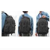 Mochila escolar multifuncional de 45 litros en negra, caqui o verde — imagen 7 de 7