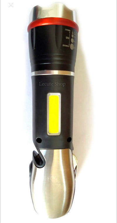 Lámpara multiherramienta 8 en 1 con luz LED y zoom manual