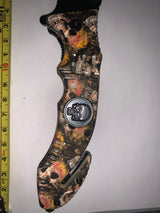 Navaja grabada de 24 cm con corta soga y punta rompevidrio — imagen 2 de 2