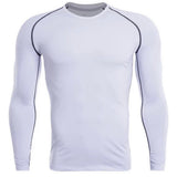 Playera de licra manga larga color verde militar — imagen 1 de 6