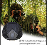 Cubierta de casco camuflaje, accesorio de performance en negro liso — imagen 2 de 7