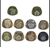 Cubierta de casco camuflaje, accesorio de performance en negro liso — imagen 6 de 7