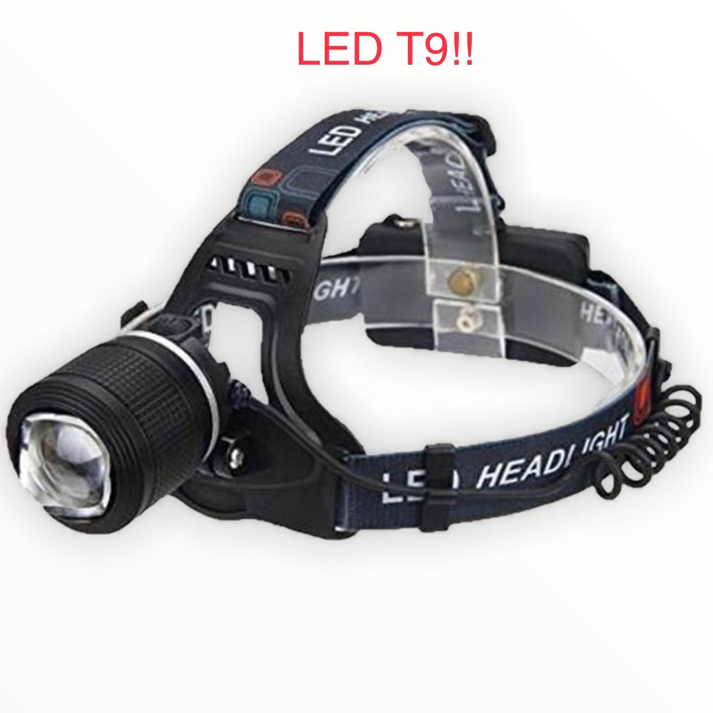 Lámpara minera con led de alta potencia, zoom y carga USB