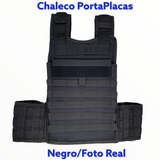 Chaleco porta placas con sistema MOLLE, panel de contactel y varios colores — imagen 6 de 10