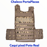 Chaleco porta placas con sistema MOLLE, panel de contactel y varios colores — imagen 3 de 10