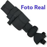 Fornitura táctica negra de 8 piezas con funda para pistola — imagen 2 de 4