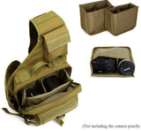 Pechera mochila amplia de 10 litros en color verde militar — imagen 3 de 5