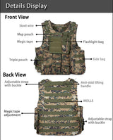 Chaleco portaplacas militar para airsoft en oxford 600D, talla única — imagen 6 de 6