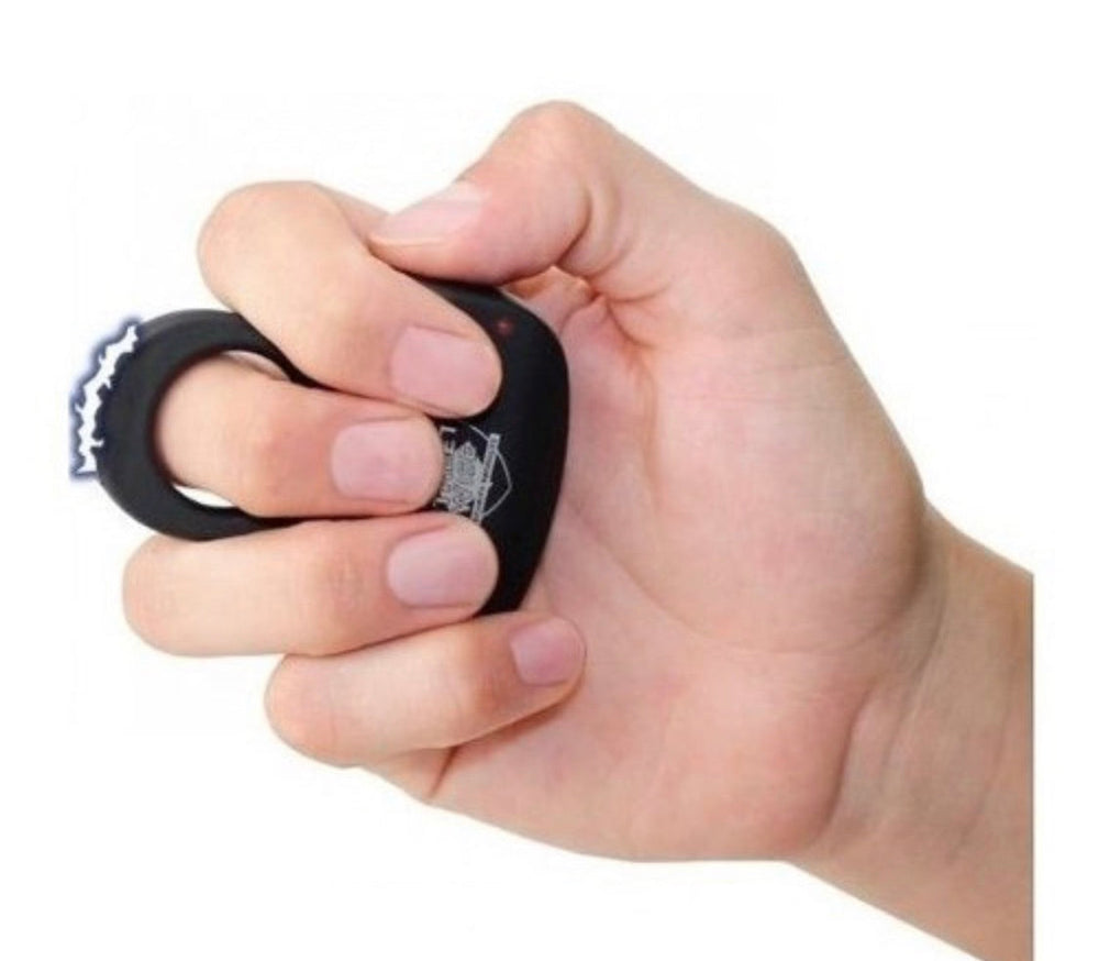 Anillo de defensa personal con función de descarga eléctrica de 8000 kv