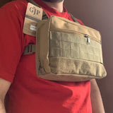 Chest bag pechera streetwear negra de 5 litros con sistema MOLLE — imagen 2 de 6