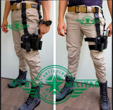 Holster piernera rígida tipo Serpa con porta cargador y linterna — imagen 8 de 10