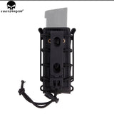 Porta cargador con clip ajustable sistema molle en negro y verde — imagen 3 de 7