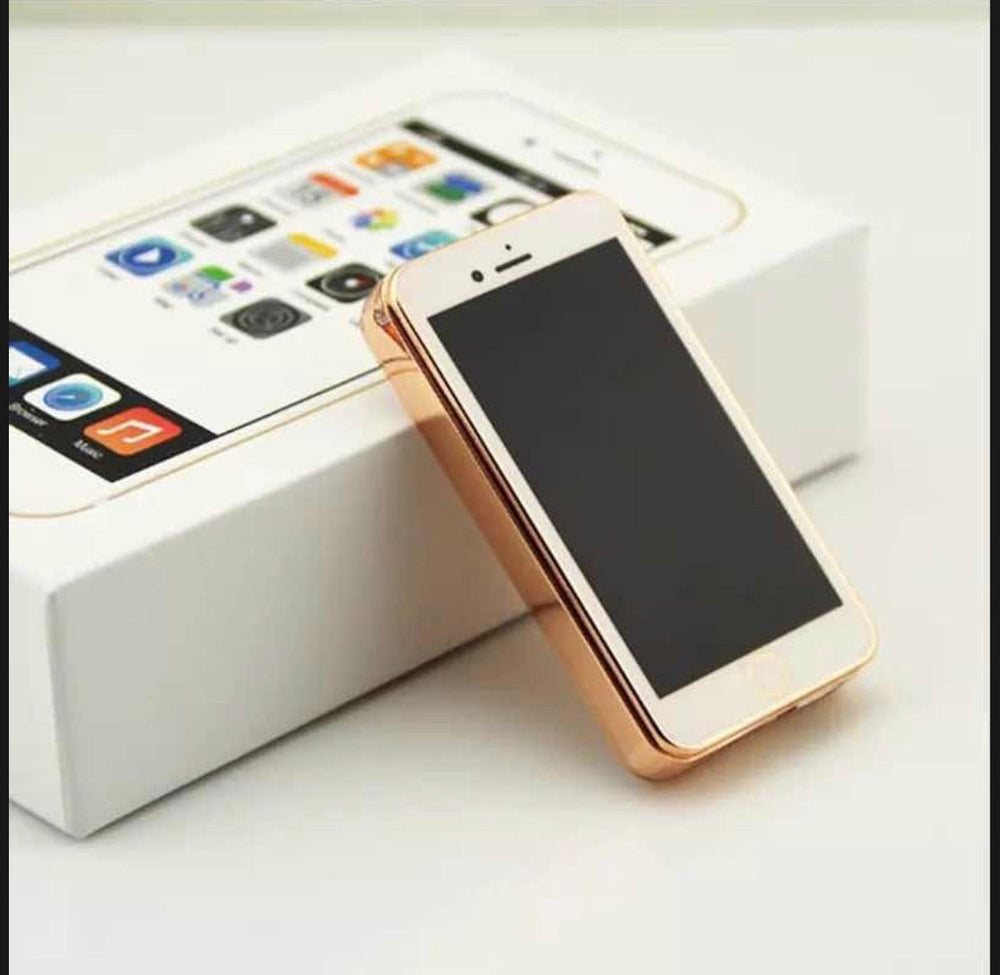Encendedor electrónico recargable de tamaño mini con diseño inspirado en smartphone