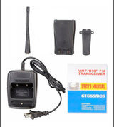 Radio walkie talkie UHF recargable con cable manos libres y 16 canales — imagen 5 de 6