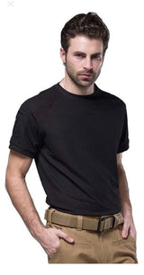 Playera tipo militar verde camuflaje de algodón y poliéster — imagen 7 de 7