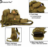 Pechera mochila amplia de 10 litros en color verde militar — imagen 2 de 5