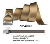 Cinturón táctico militar negro con hebilla triangular — imagen 4 de 6