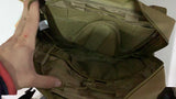 Chest bag táctico caqui de 5 litros con compartimento porta armas — imagen 7 de 10