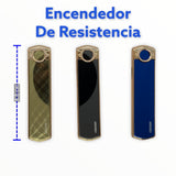 Encendedor de resistencia USB ultra portátil en negro, dorado o azul — imagen 1 de 2