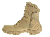 Botas tácticas militares impermeables en color caqui con cierre lateral — imagen 2 de 10