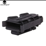 Porta cargador con clip ajustable sistema molle en negro y verde — imagen 6 de 7