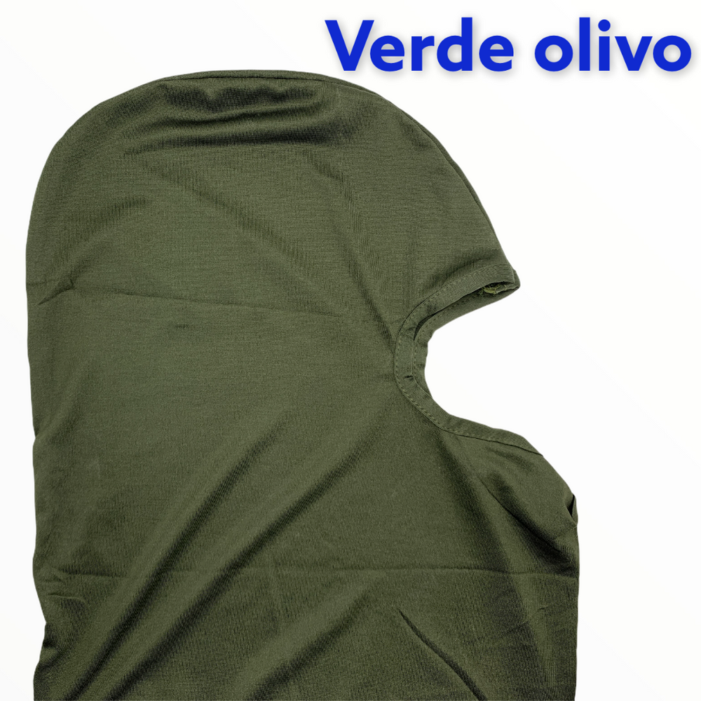 Pasamontañas balaclava de licra color negro para moto y ciclismo