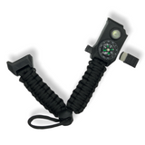 Pulsera de supervivencia 5 en 1 con navaja, brújula, silbato y paracord — imagen 1 de 4