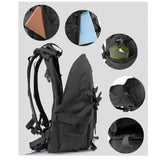 Mochila escolar multifuncional de 45 litros en negra, caqui o verde — imagen 6 de 7