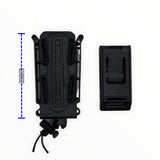 Porta cargador con clip ajustable sistema molle en negro y verde — imagen 2 de 7