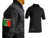 Playera polo de licra tipo combate color caqui — imagen 6 de 8