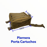 Piernera táctica impermeable porta cartuchos con sistema MOLLE — imagen 3 de 5