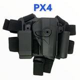 Holster piernera rígida tipo Serpa con porta cargador y linterna — imagen 2 de 10