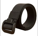 Cinturón táctico de nylon estilo servicio en negro, caqui y verde militar — imagen 2 de 6