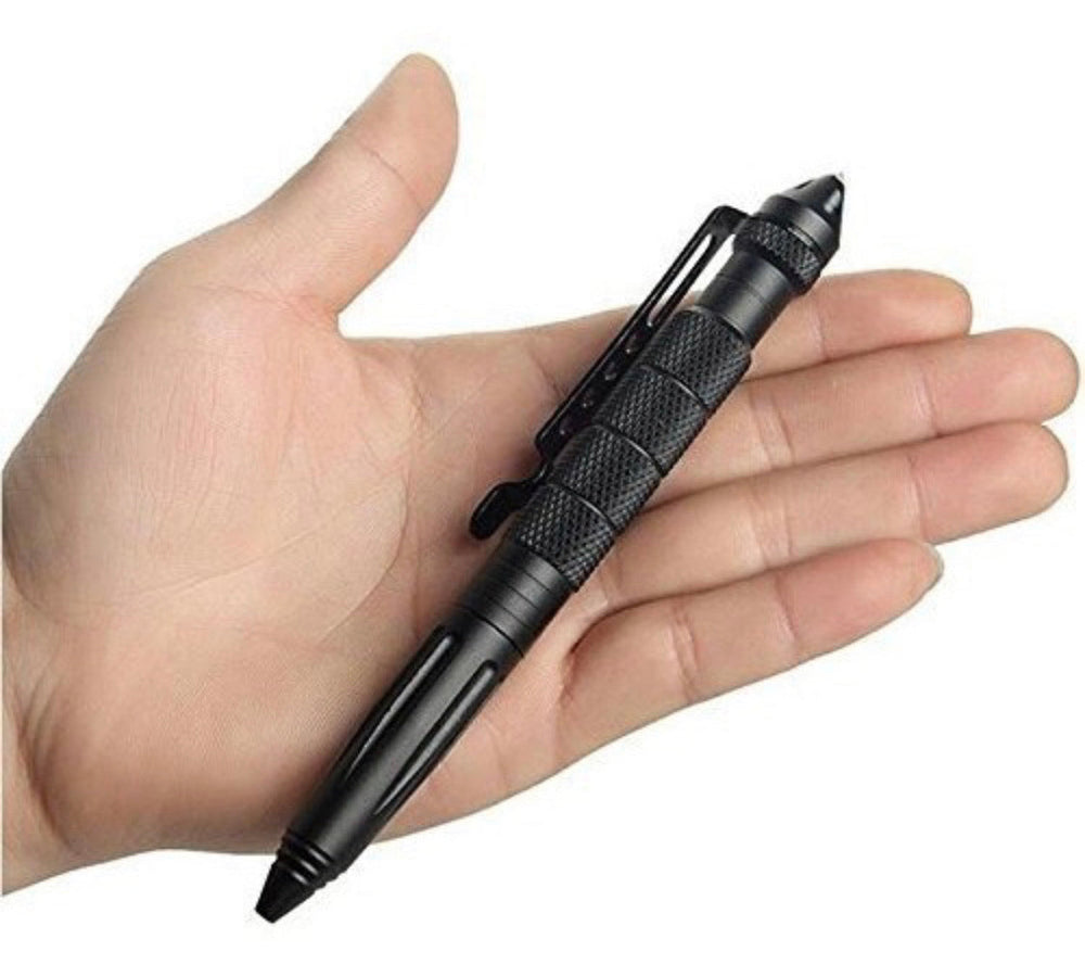 Pluma tactica kubotan de aluminio color negro