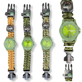 Reloj de supervivencia 7 en 1 con navaja, brújula y cuerda resistente SL263 — imagen 1 de 2