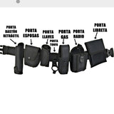 Fornitura táctica negra de 8 piezas con funda para pistola — imagen 1 de 4