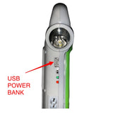 Lámpara de emergencia frontal-lateral con foco esférico y power bank — imagen 2 de 2