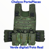 Chaleco porta placas con sistema MOLLE, panel de contactel y varios colores — imagen 4 de 10