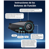 Intercom Casco Moto Bluetooth 5.4 con Cámara HD - Gadgets y Tecnología en Fralugio México — imagen 4 de 10