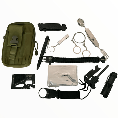 Kit de Supervivencia de 12 Piezas para Exteriores - Gadgets y Tecnología en Fralugio México