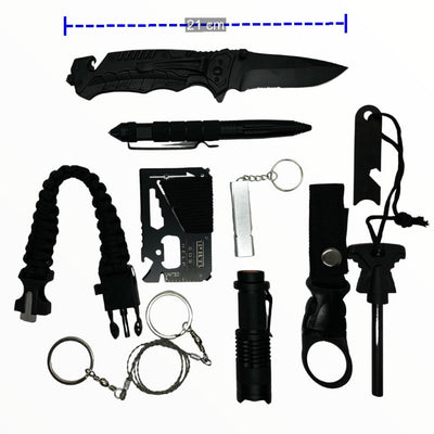 Kit Táctico de Campismo 10 en 1 con Caja Survivor - Gadgets y Tecnología en Fralugio México