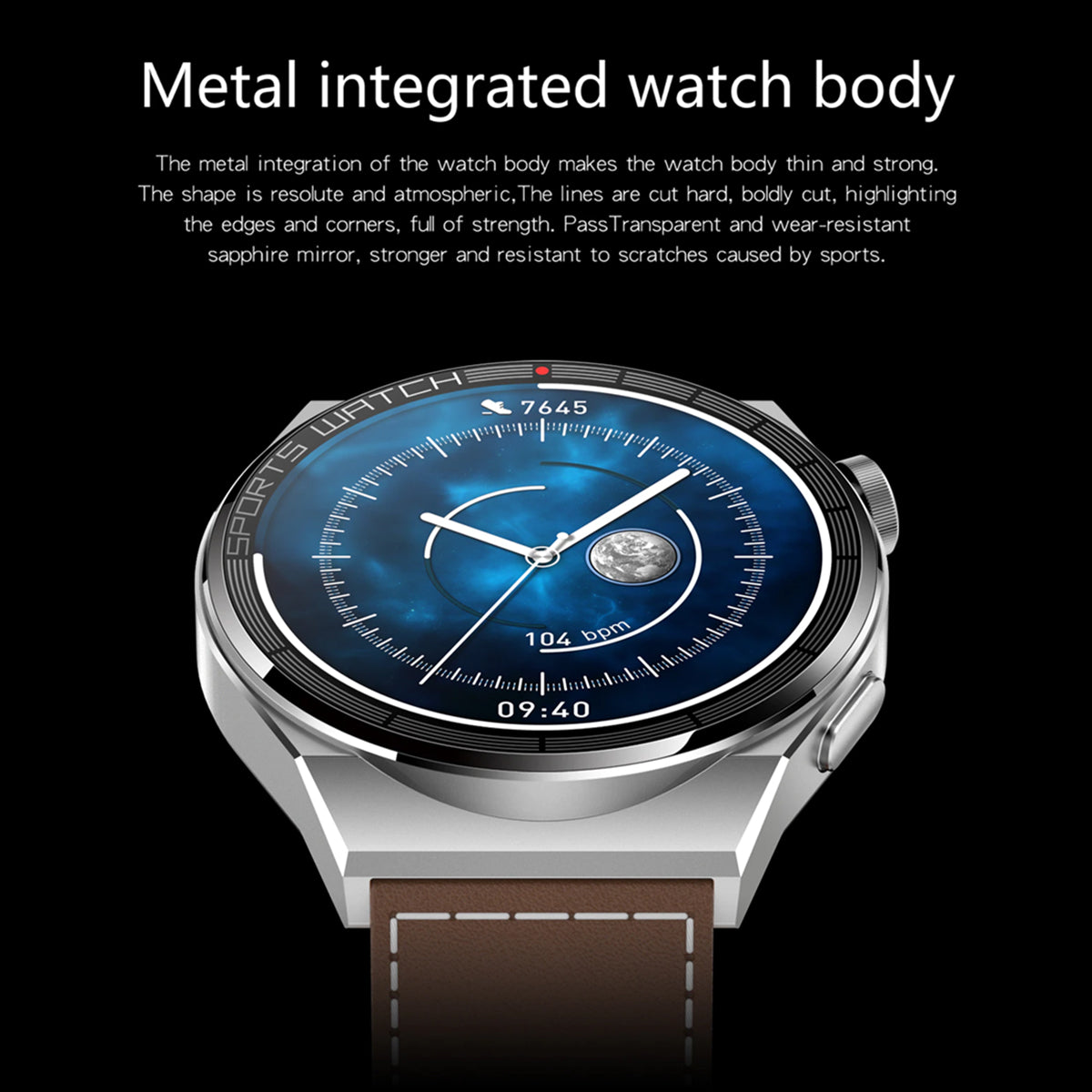 Fralugio Smart Watch Reloj Inteligente Kt62 Metal Full Touch