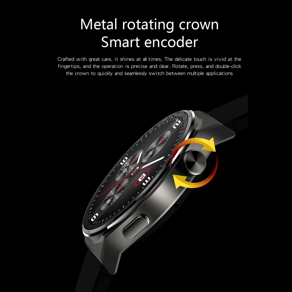 Fralugio Smart Watch Reloj Inteligente Kt62 Metal Full Touch