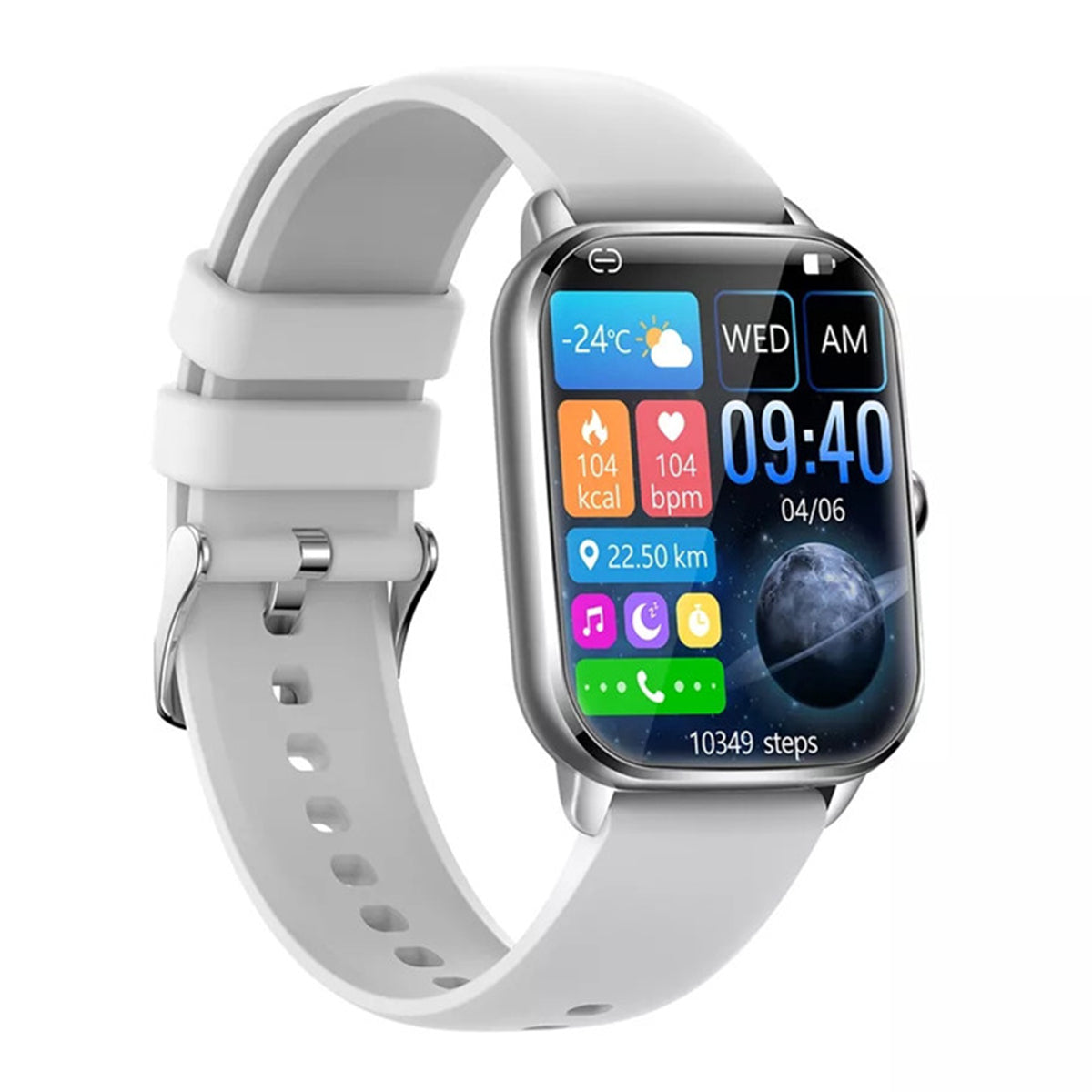 Reloj Smartwatch Kt65 Fralugio Hr Bp Spo2 Full Touch 1.92 Pulgadas