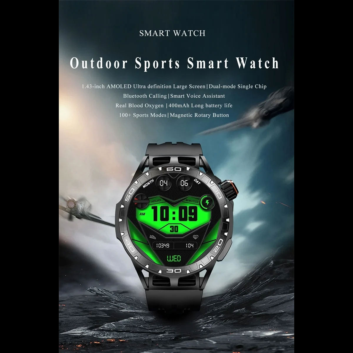 Smartwatch Reloj Inteligente Fralugio La102 Rough Llamadas Amoled