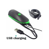 Lámpara para bicicleta con luz frontal y claxon integrado de 120 decibeles — imagen 2 de 4